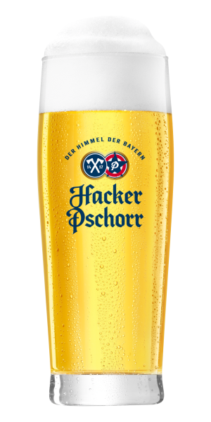 Hacker-Pschorr light beer glass 0.5 liter (6 pieces)