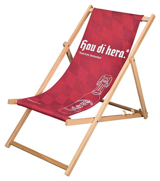 Hacker-Pschorr deck chair red